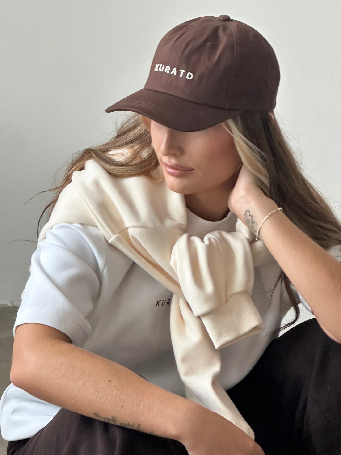 Kuratd Cap- Brown and Cream