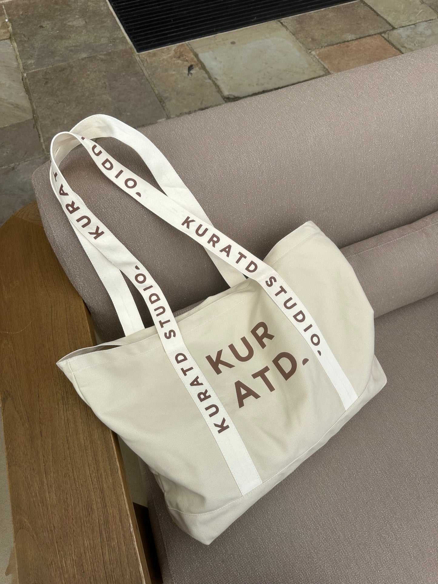 Branded Strap Tote Bag