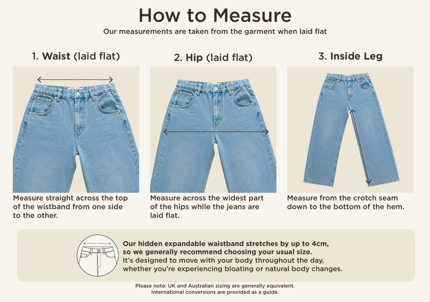 Kuratd Studio Adjustable Waist Blue Denim Jeans