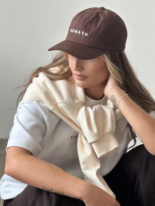 Kuratd Cap- Brown and Cream