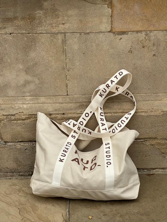 Branded Strap Tote Bag