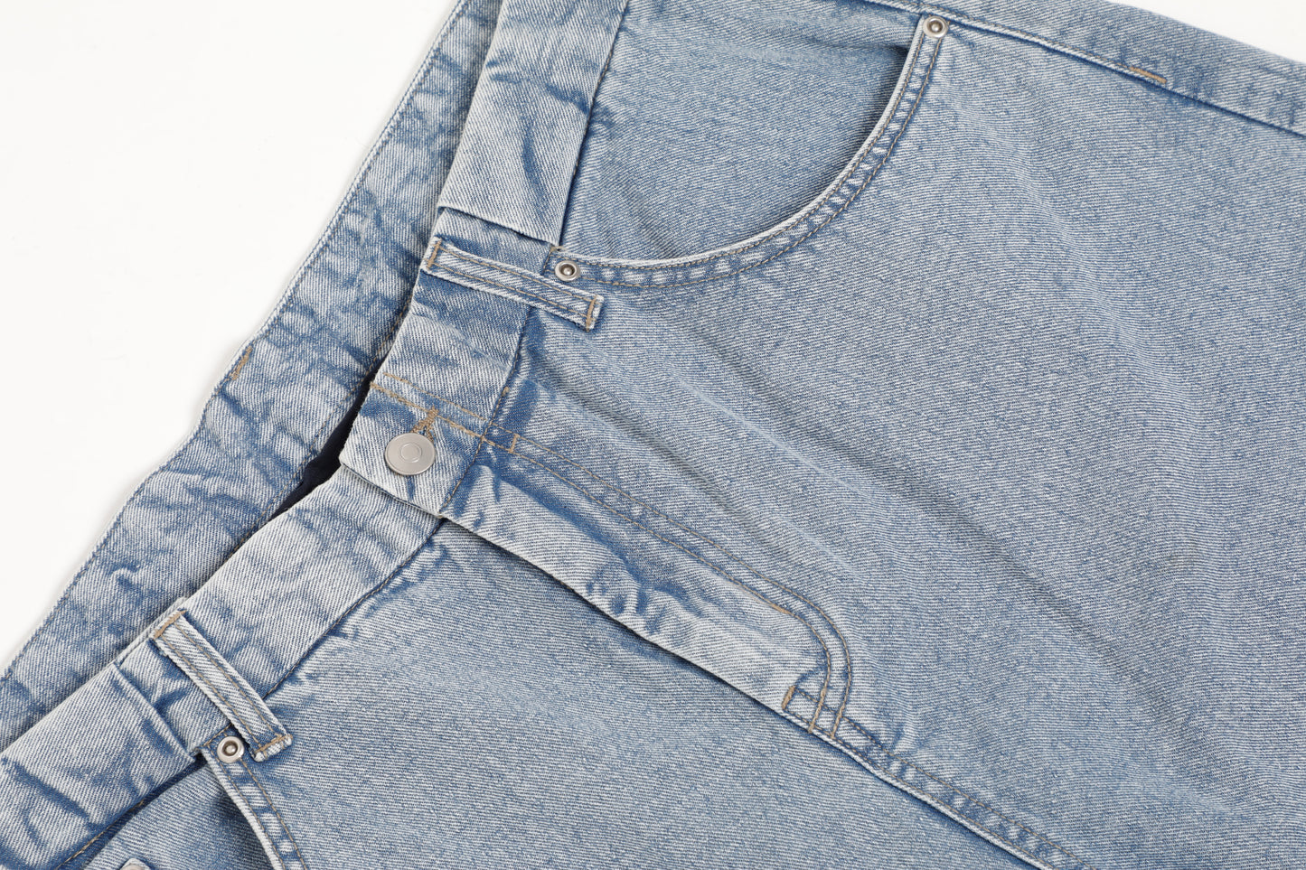 Kuratd Studio Adjustable Waist Blue Denim Jeans