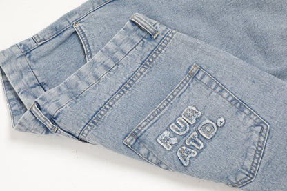 Kuratd Studio Adjustable Waist Blue Denim Jeans