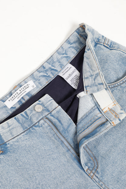 Kuratd Studio Adjustable Waist Blue Denim Jeans