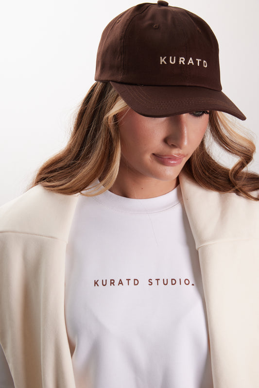 Kuratd Cap- Brown and Cream