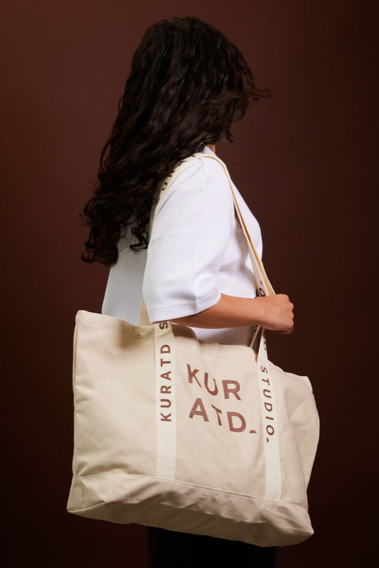 Branded Strap Tote Bag